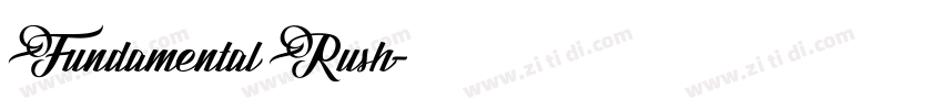 Fundamental Rush字体转换
